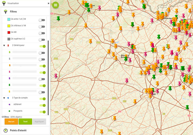 Sales visit plan - Mapping