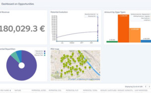 Salesforce map : tableau de bord