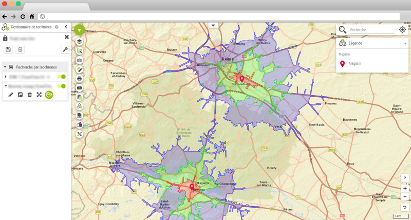 KparK analyse ses zones de chalandises avec la Platforme Géomarketing de Galigeo