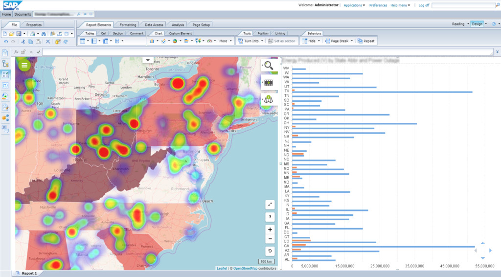 Geomaps with Galigeo For SAP BI Web Intelligence