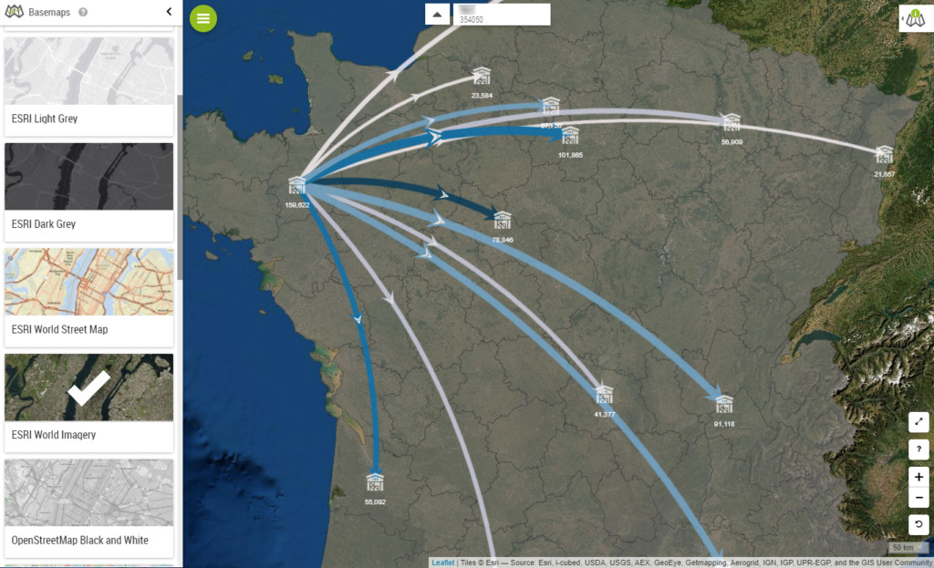 Advanced flow visualisation - Location Analytics