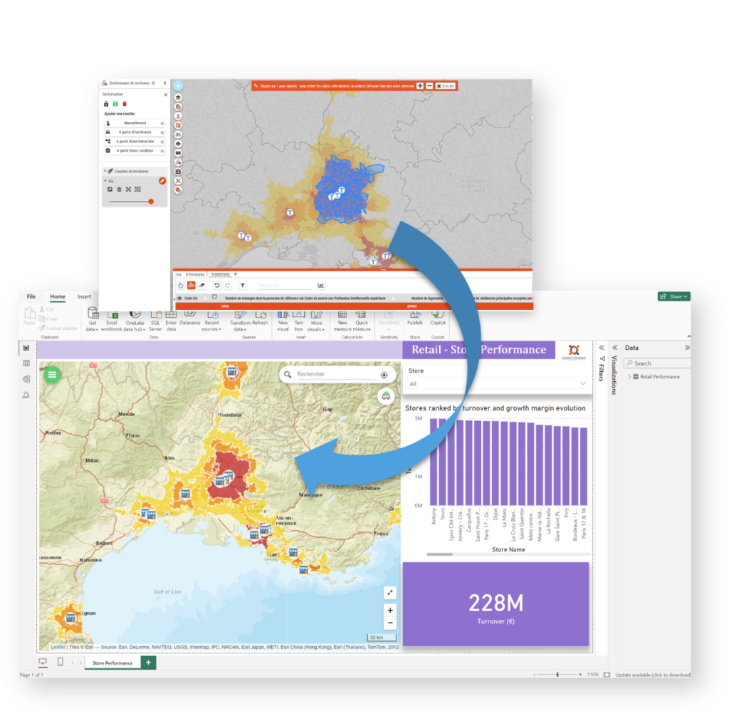 territory manager to power bi galigeo